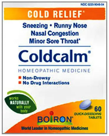 Boiron Coldcalm Tablets, 60 Count