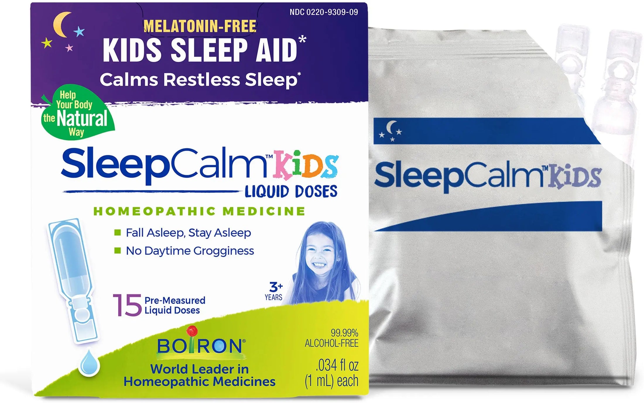 Boiron SleepCalm Kids Liquid Doses Sleep Relief - 15 Doses