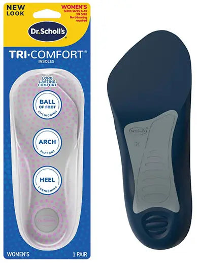 Dr. Scholl's Comfort Tri-Comfort for Women Foot Insoles