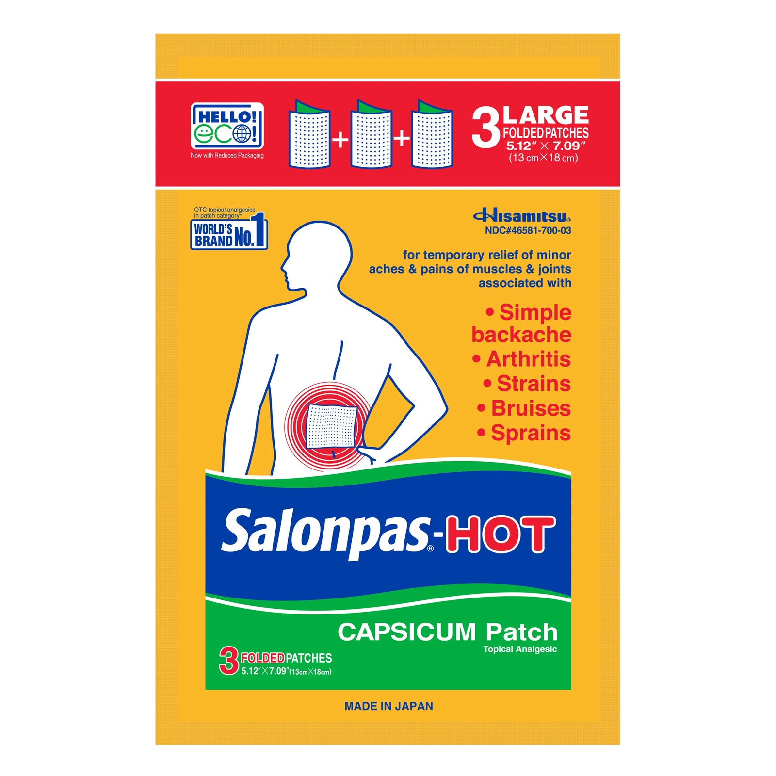 Emerson Healthcare Hisamitsu Salonpas Hot Capsicum Patch