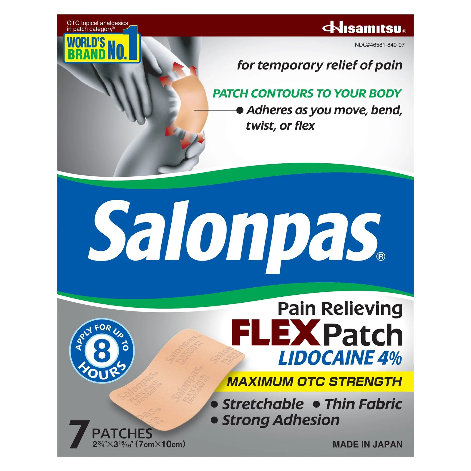 Salonpas Pain Relieving Flex Patch with Lidocaine