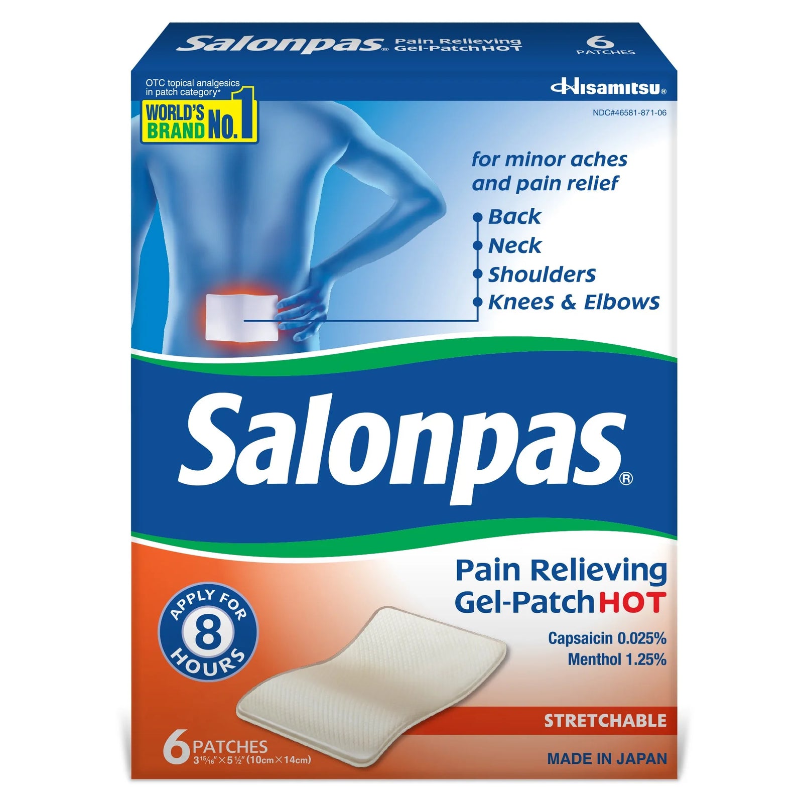 Emerson Healthcare Salonpas Hot Gel Patch