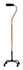 Designer Quad Cane with Small Base and Adjustable Height