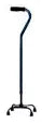 Designer Quad Cane with Small Base and Adjustable Height