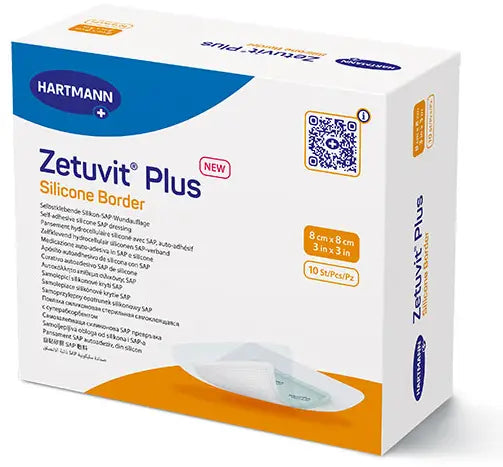 Hartmann Zetuvit Plus Silicone Border SAP Dressing
