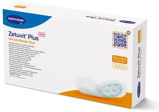 Hartmann Plus Silicone Border Oval SAP Dressing