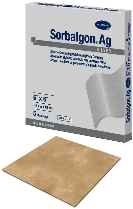 Hartmann Sorbalgon Silver Calcium Alginate Dressing 6" x 6"