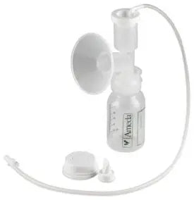 Ameda Hygienic Milk Collection System with One-Hand Breast Pump Adapter