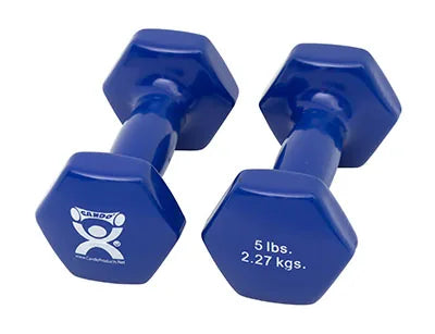CanDo Vinyl-Coated Iron Dumbbells
