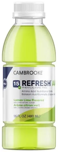 Cambrooke Foods PKU Refresh AA 15 Lemon Lime Medical Food