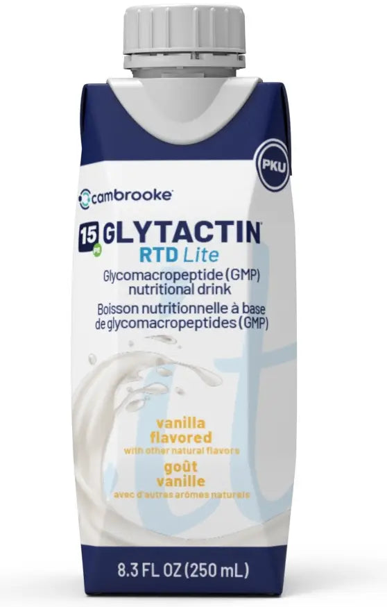 Glytactin RTD Lite 15 Vanilla Medical Food for PKU Management