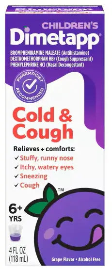 Children's Dimetapp Cold & Cough Grape 4 oz