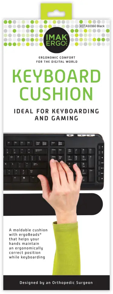 IMAK Keyboard Wrist Cushion with Massaging Ergobeads, 47cm