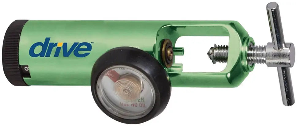 Drive Medical Pediatric Oxygen Regulator 0-4 LPM with Barb Outlet