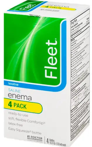 CB Fleet Ready-to-Use Enema Laxative Saline, 4.5 oz