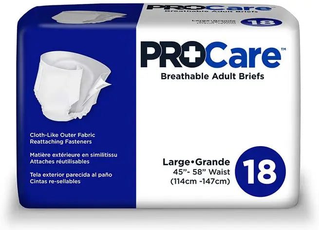 First Quality ProCare Briefs Large Size 45" - 58"