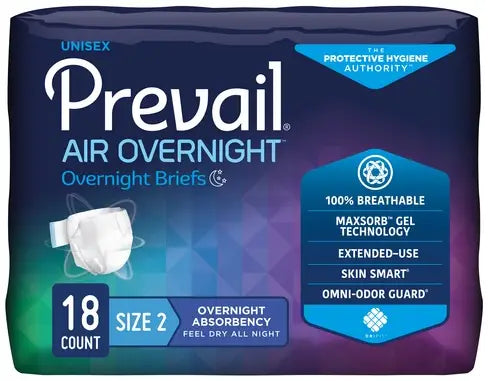 Prevail Air Overnight Adult Briefs