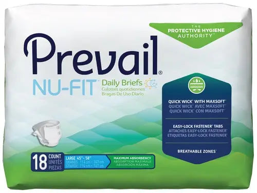 First Quality Nu-Fit Adult Briefs - Maximum Protection Incontinence Briefs