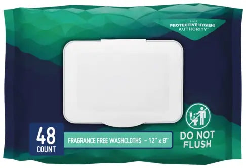 First Quality Prevail Disposable Adult Washcloth - 12" x 8" Adult Washcloths