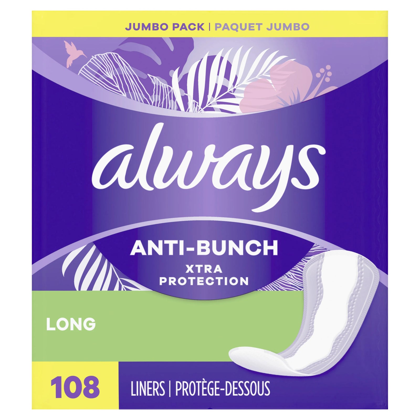 Always Daily Extra Protect Liners, Long, Unscented
