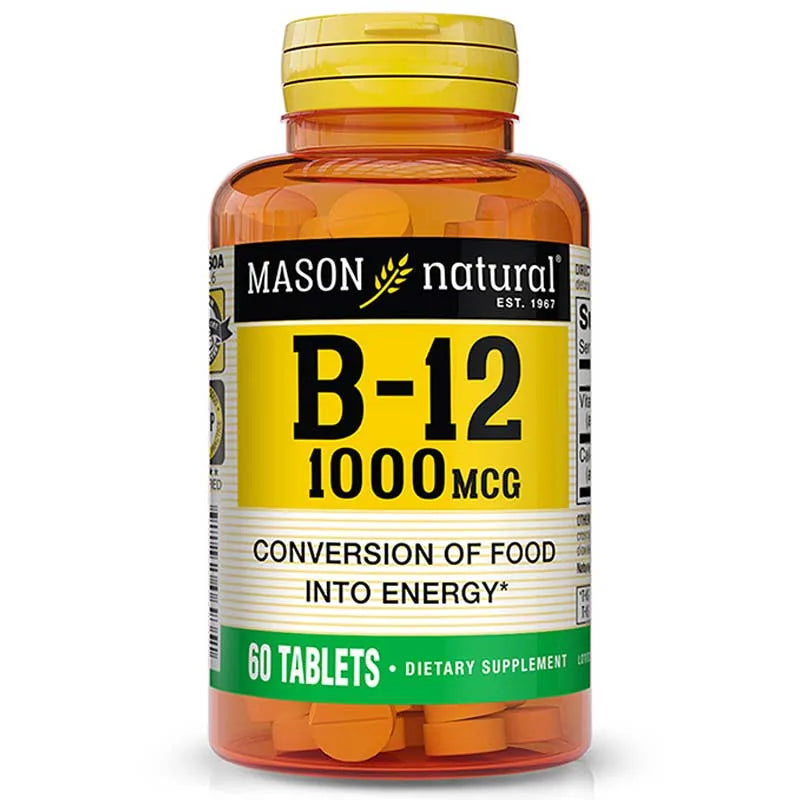 Mason Natural Vitamin B-12 1000 mcg Tablets, 60 Count