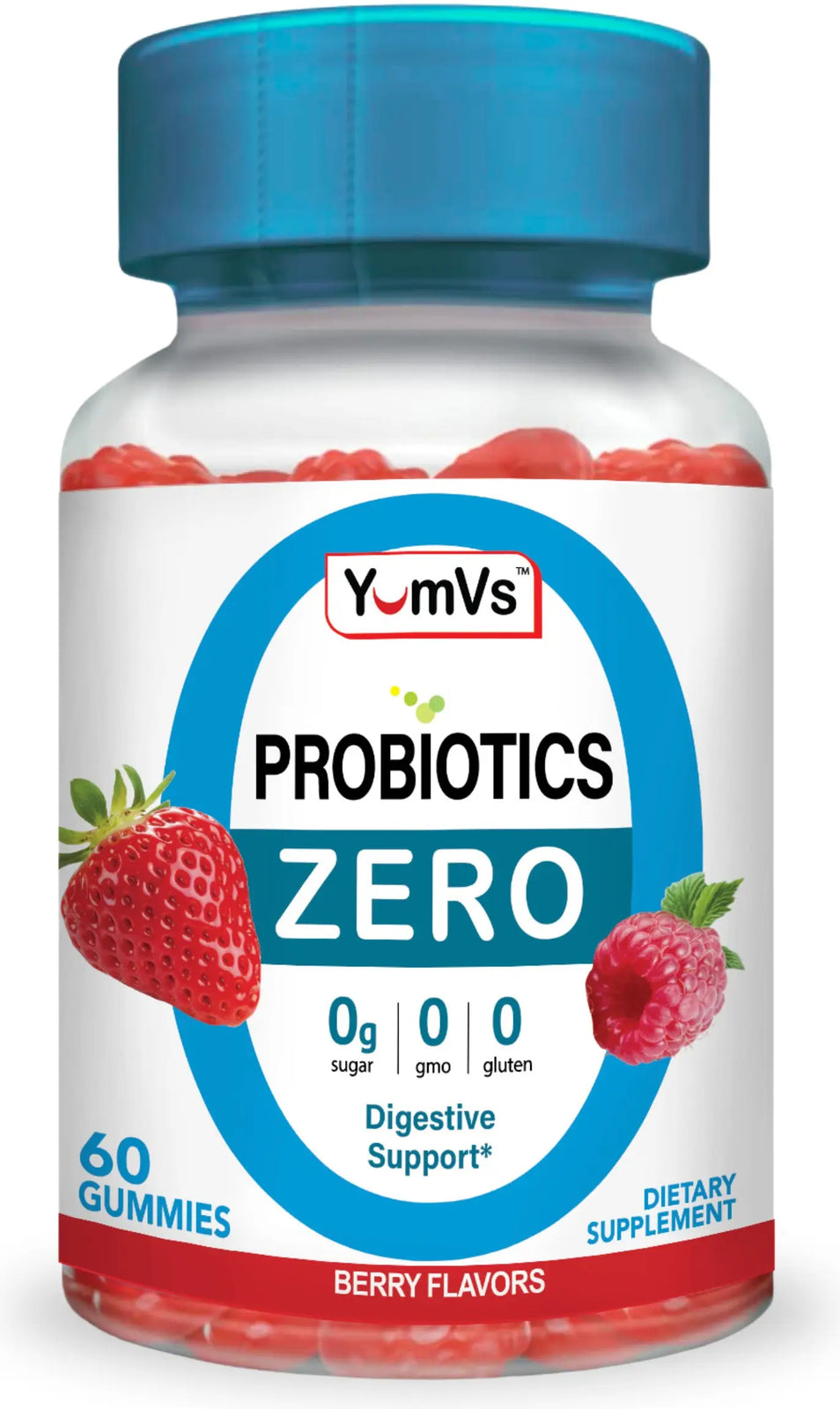 Geri-Care YumVs Zero Sugar Probiotic Gummies, 60 Count