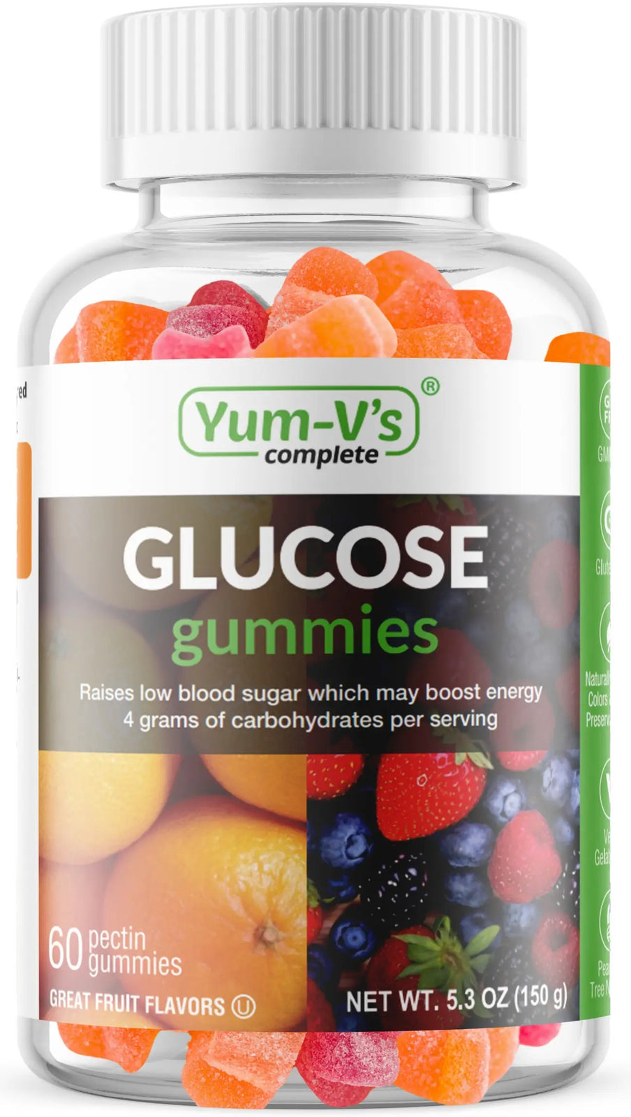 Geri-Care YumVs Complete Glucose Gummies, 60 Count