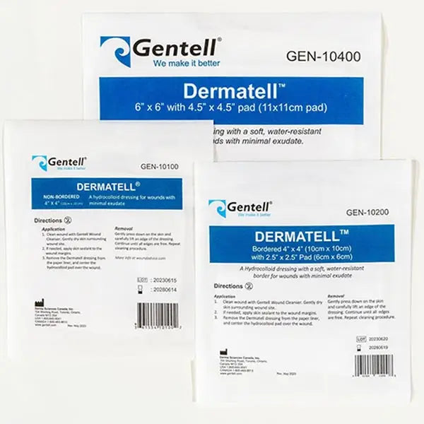 Gentell Hydrocolloid Bordered Dressing 4" x 4"