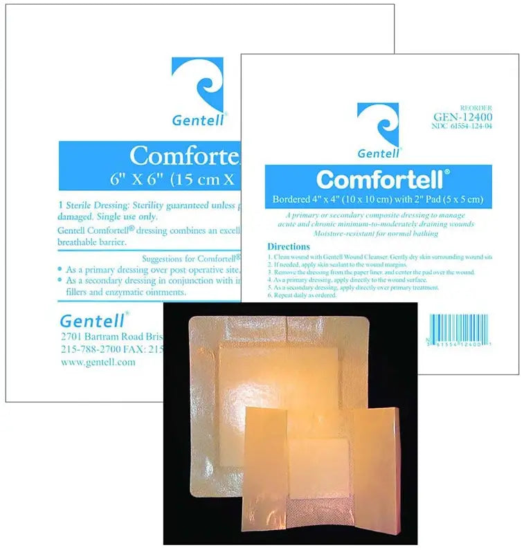 Gentell Comfortell Composite Dressing 4" x 4"
