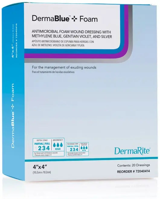 DermaRite Antimicrobial Foam Wound Dressing