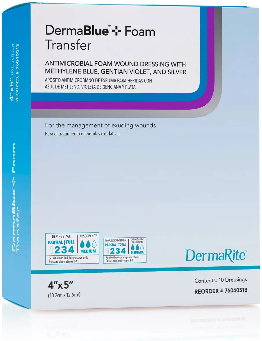 DermaRite Antimicrobial Foam Wound Dressing