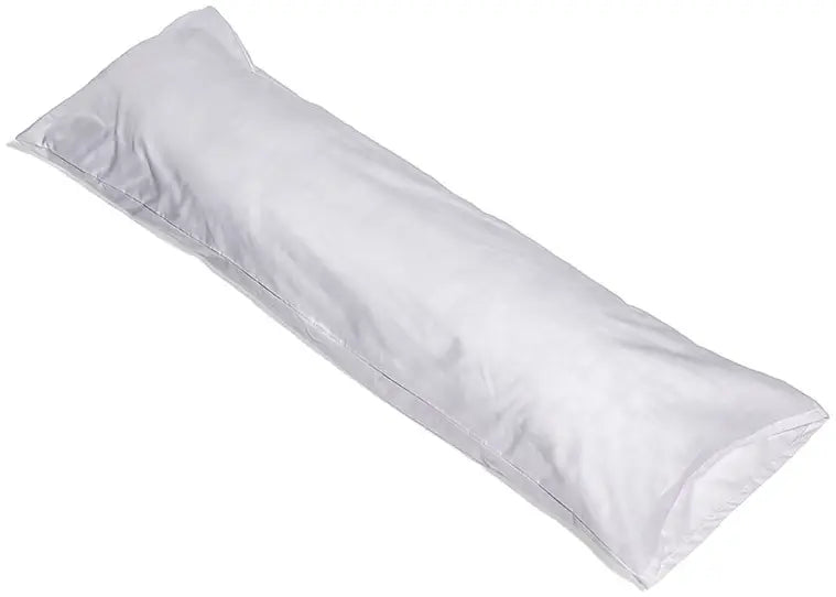 Alex Orthopedic Body Pillow with Cover, 16" x 50", White