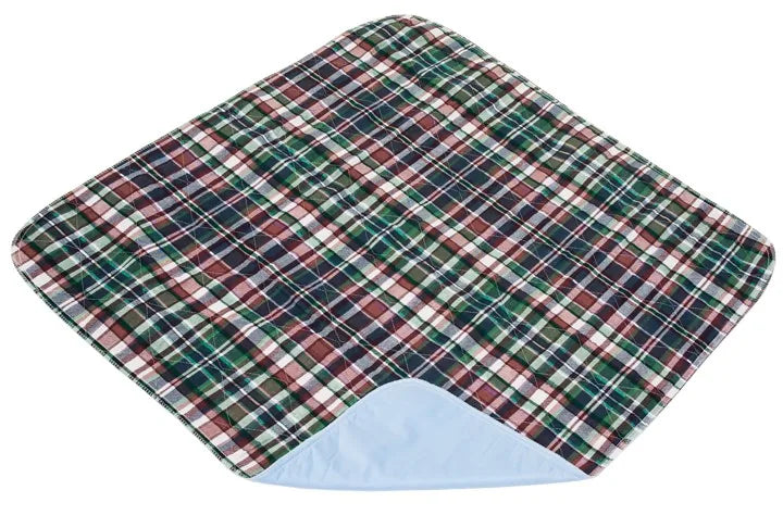 Essential Medical Supply Quik Sorb Plaid Underpad, 34 x 36 Inch