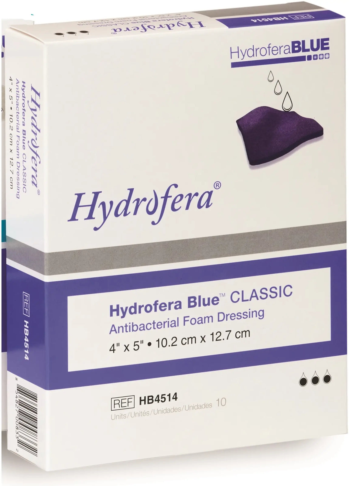 BSN Jobst Hydrofera Blue Classic Foam Dressing 4" x 5"