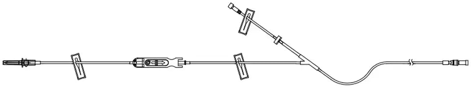ICU Medical Sapphire PCA Set with KVO Y-Extension and Backcheck Valve
