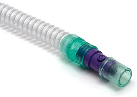 Intersurgical Smoothbore Bilevel Breathing System with Swivel CO2 Leak Port, 22mm x 1.8m