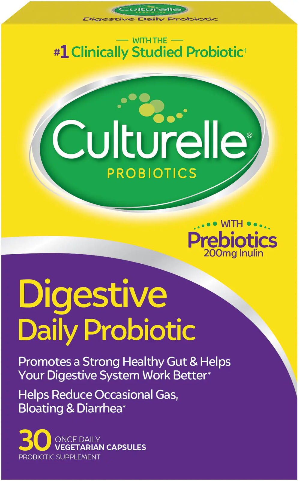 I-Health Culturelle Digestive Health Daily Probiotic Capsules, 30 ct.