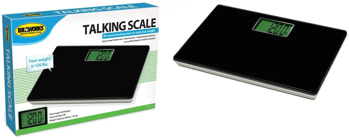Jobar International Talking Scale with Tempered Glass Platform