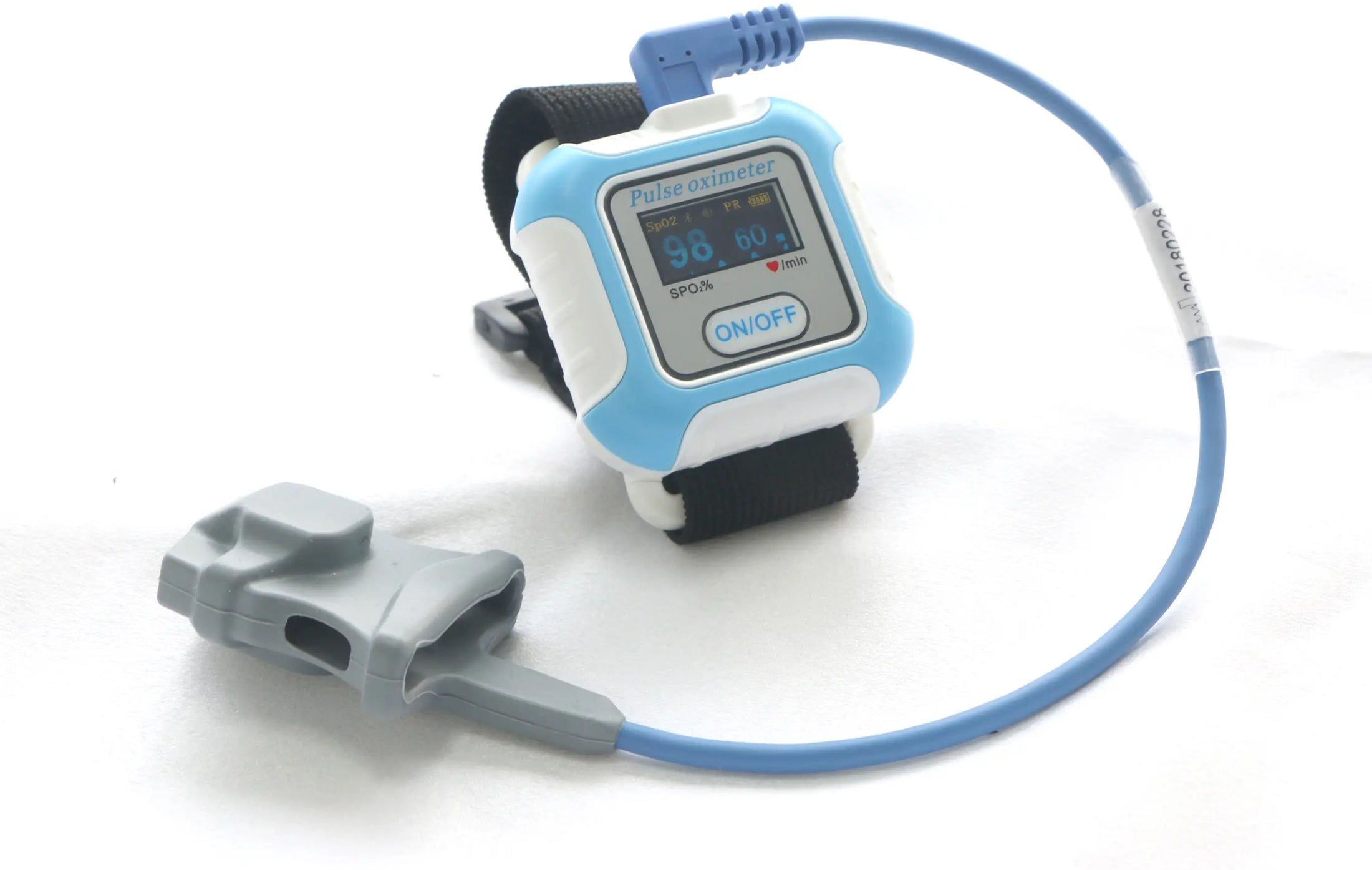 Simpro Handheld Pulse Oximeter with External Probe and USB Connectivity