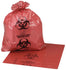 Medegen Biohazardous Waste Bag Red/Black 33 Gallon 1.20mil