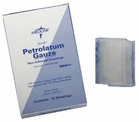 Gentell Impregnated Non-Adherent Petrolatum Gauze 1" x 8"