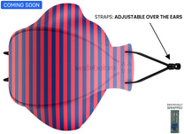 Adjustable Ear Loops / Regular / Berry Stripe
