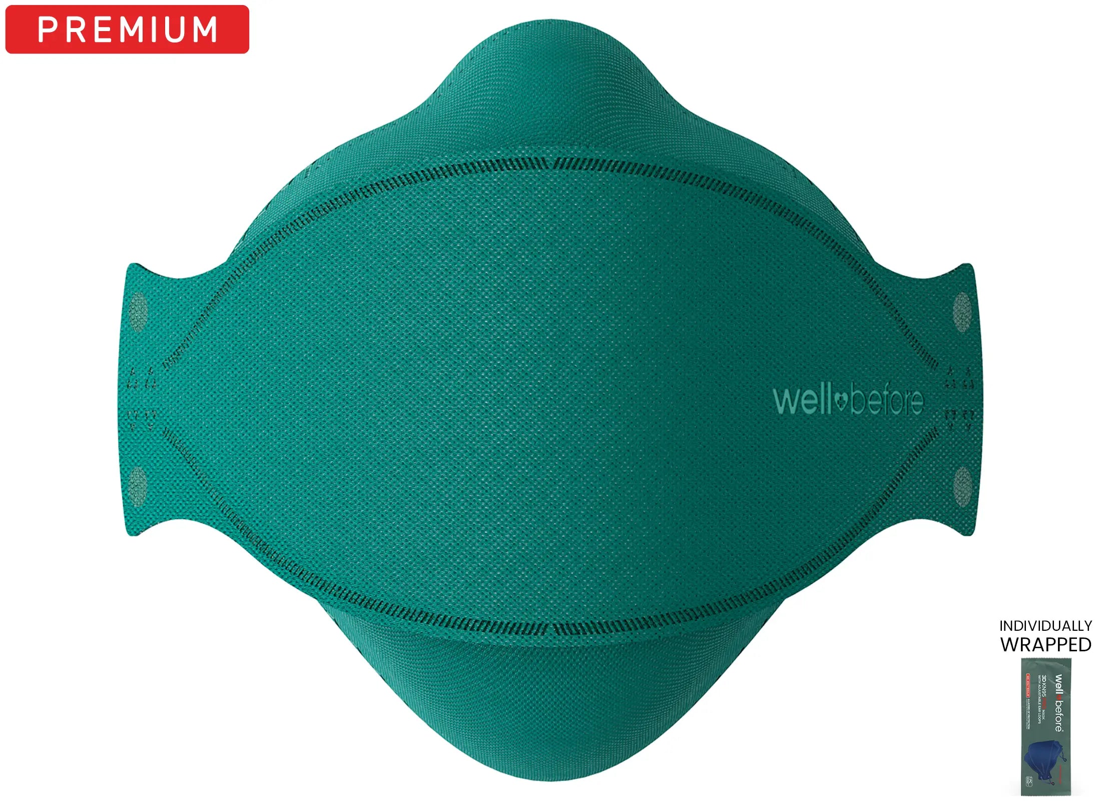 KN95 3D Pro Face Mask | Premium 3D Fit, Anti-fogging, Adjustable Ear Loops