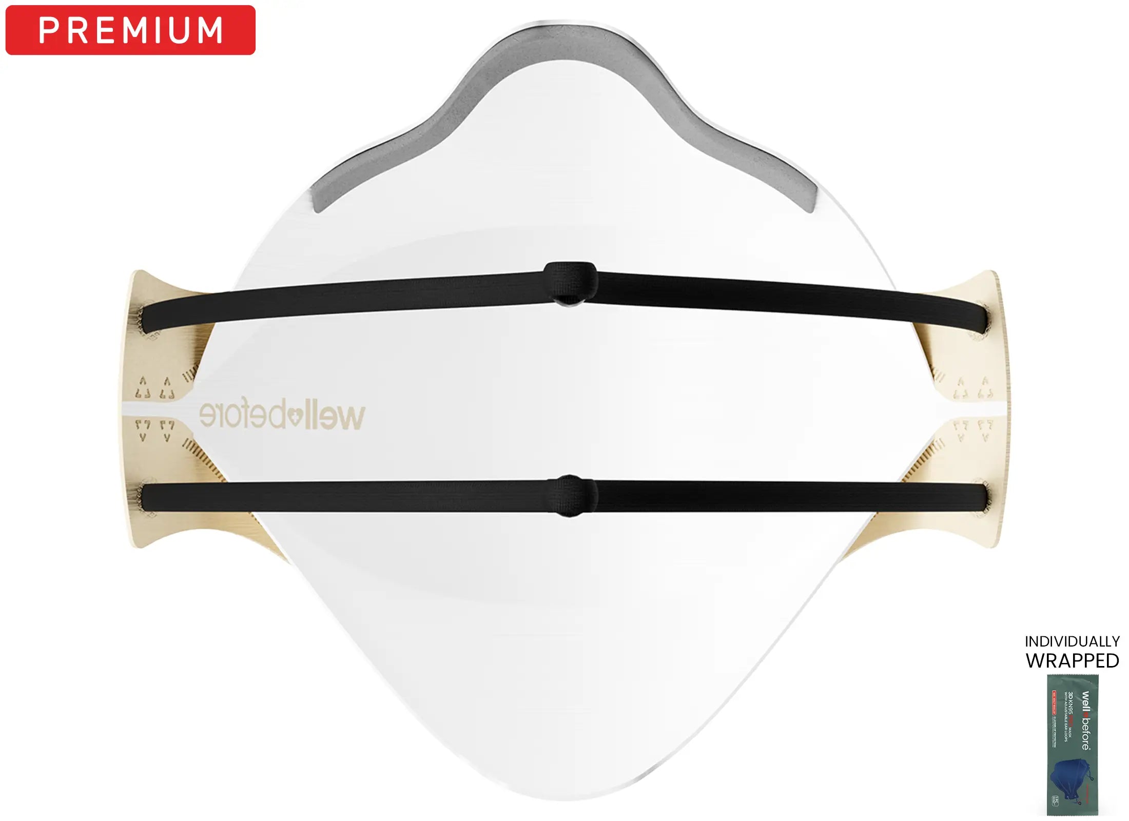 KN95 3D Pro Face Mask | Premium 3D Fit, Anti-fogging, Adjustable Ear Loops