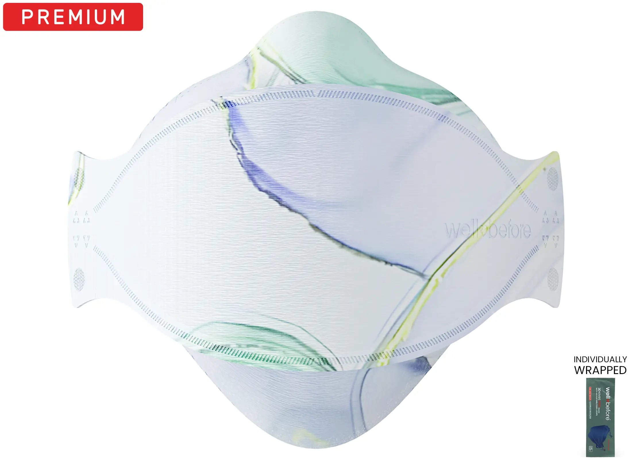 KN95 3D Pro Face Mask | Premium 3D Fit, Anti-fogging, Adjustable Ear Loops