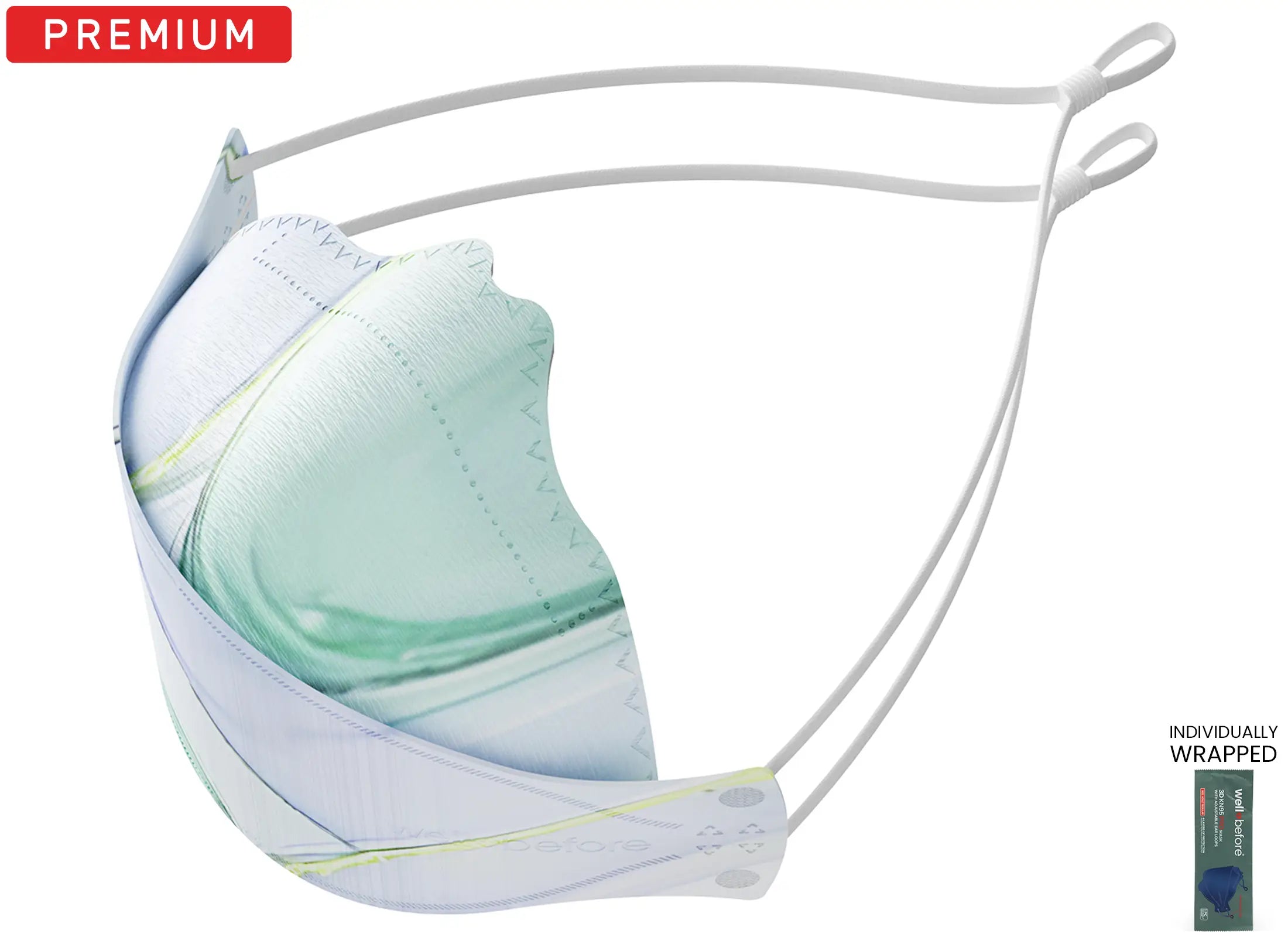 KN95 3D Pro Face Mask | Premium 3D Fit, Anti-fogging, Adjustable Ear Loops