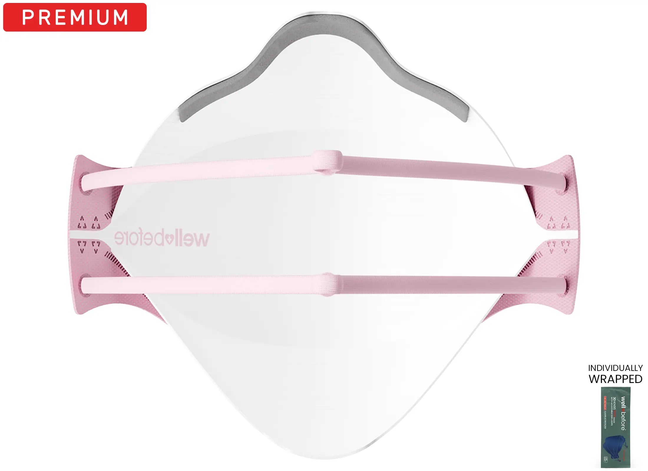 KN95 3D Pro Face Mask | Premium 3D Fit, Anti-fogging, Adjustable Ear Loops