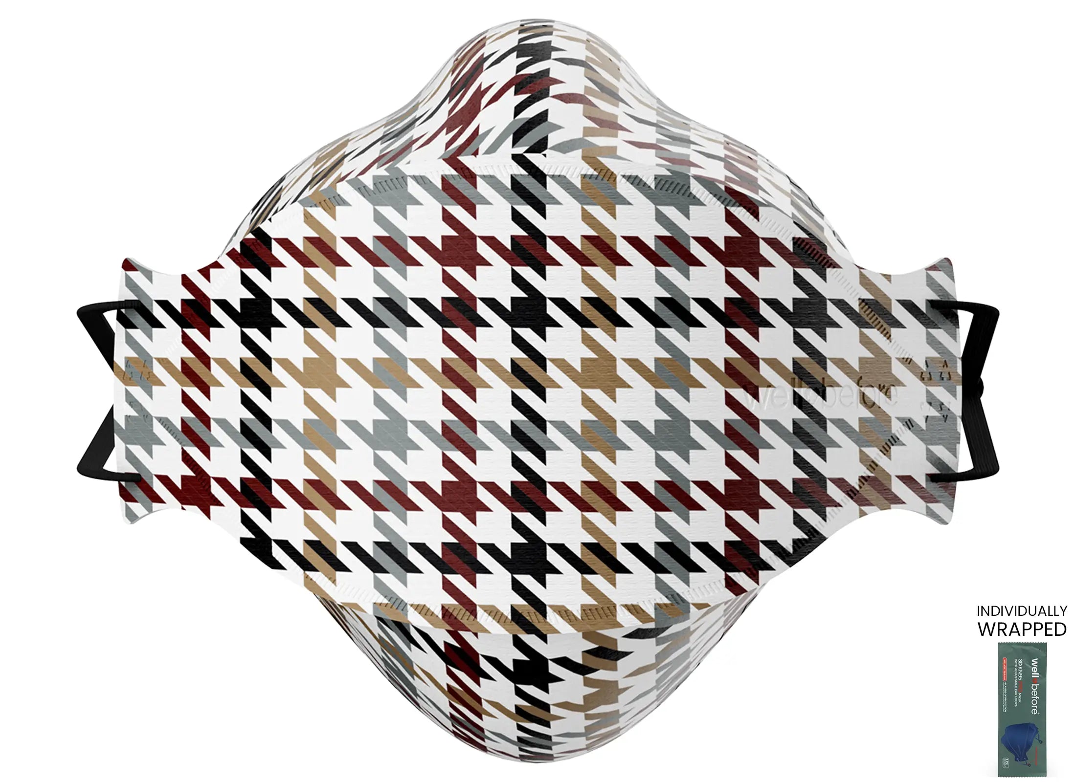 KN95 3D Pro Face Mask | Premium 3D Fit, Anti-fogging, Adjustable Ear Loops