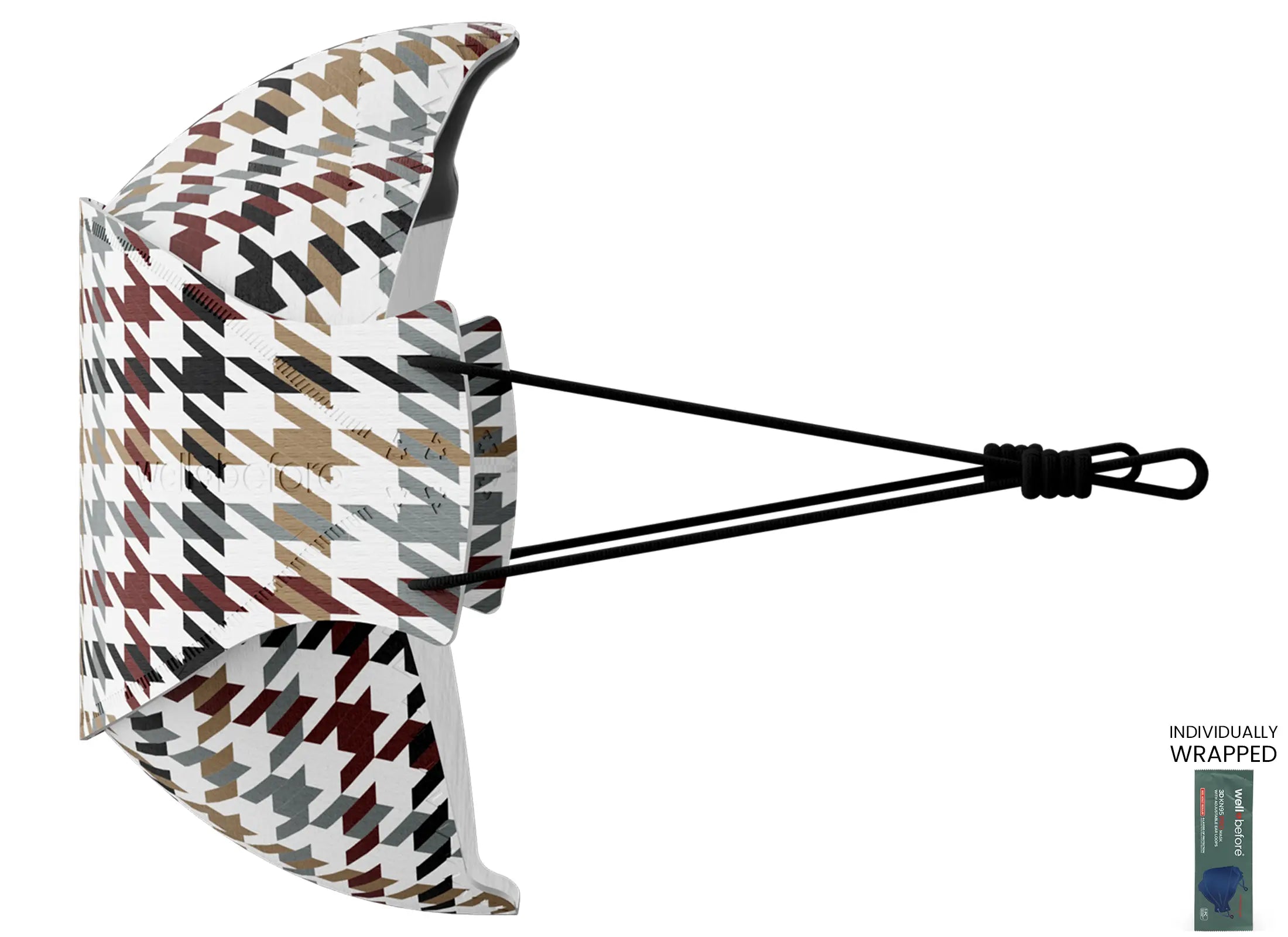 KN95 3D Pro Face Mask | Premium 3D Fit, Anti-fogging, Adjustable Ear Loops