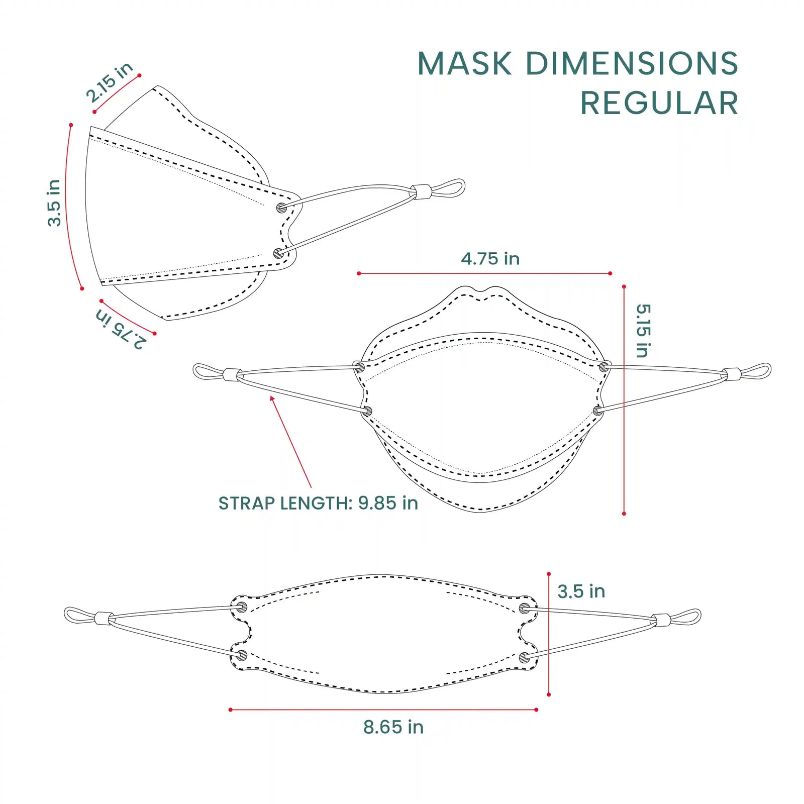 KN95 3D Pro Face Mask | Premium 3D Fit, Anti-fogging, Adjustable Ear Loops